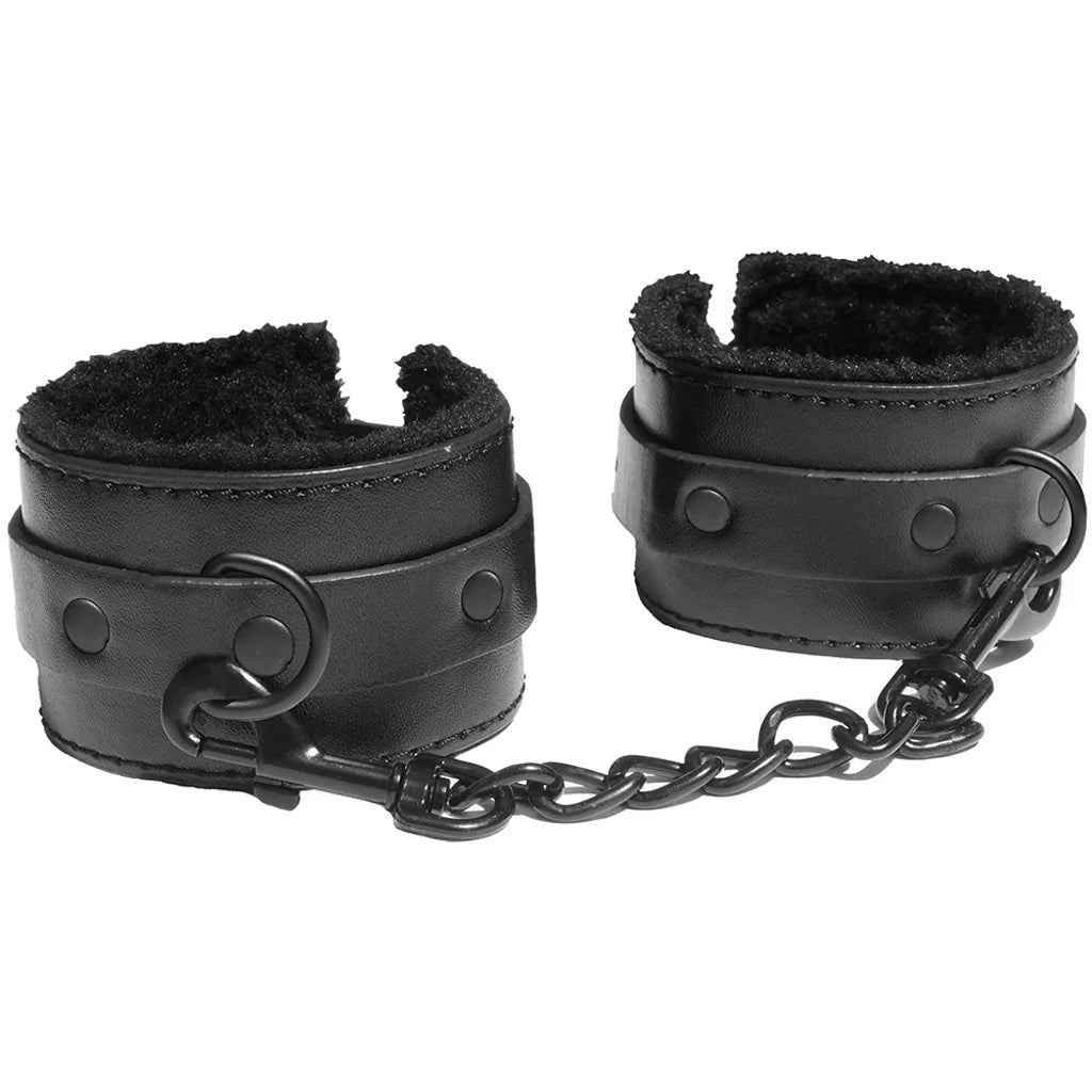 Sex & Mischief Shadow Fur Handcuffs – Vancouver – packaging view