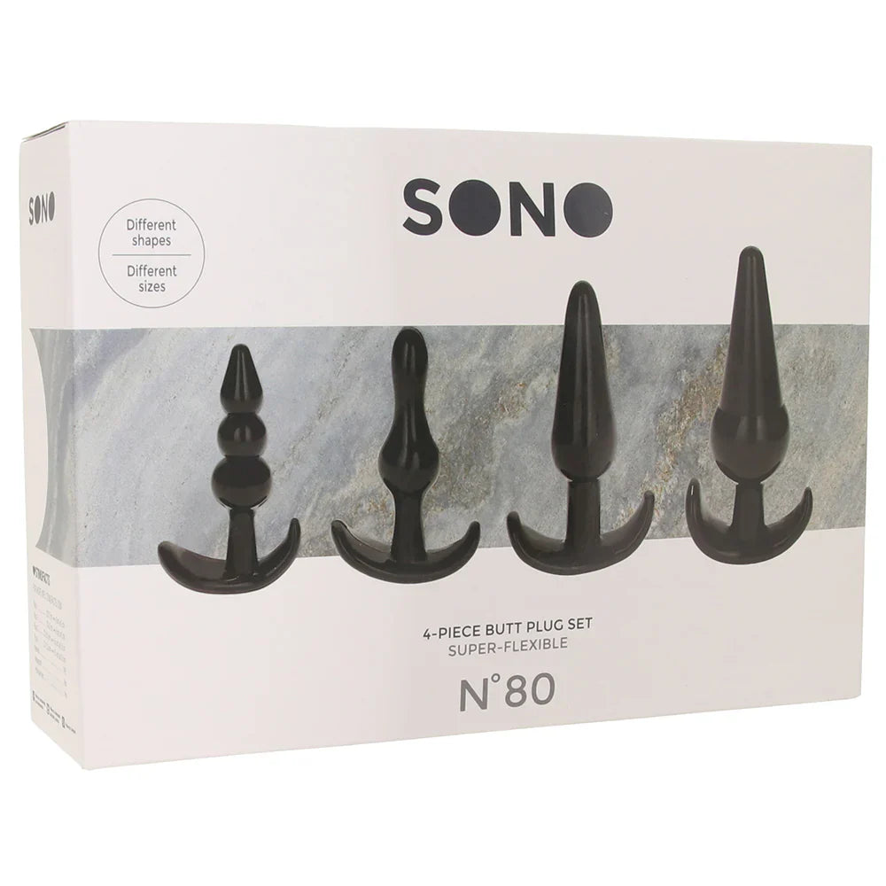 No.80 4-Piece Butt Plug Set — delivered in Vancouver in 1–2 hours | Heaven Boutique