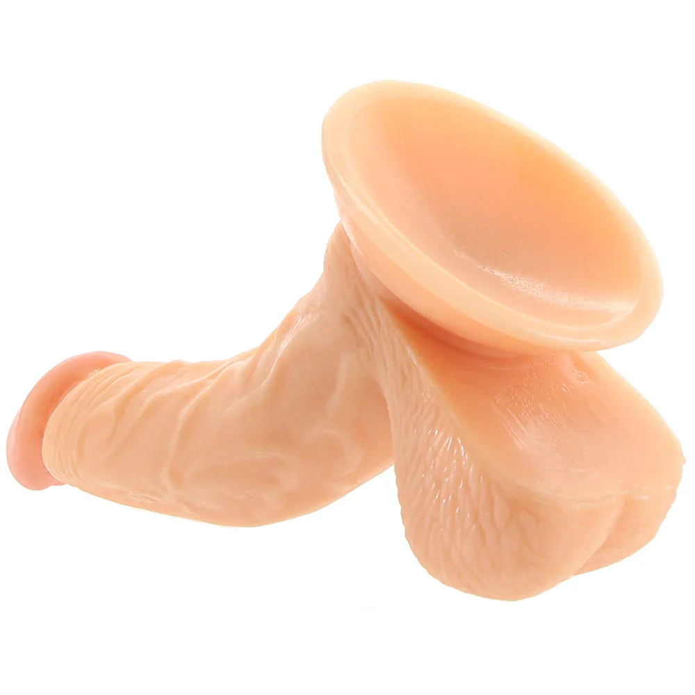 Real Skin Whoppers 6.5 Inch Dildo in Flesh Vancouver – product detail