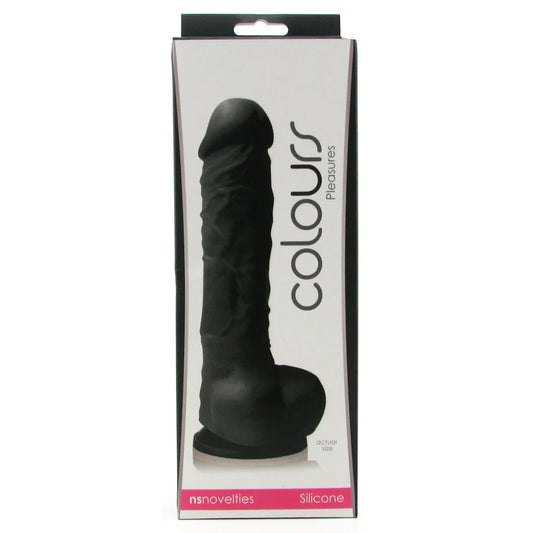 Small Silicone Colours Dildo in Black — delivered in Vancouver in 1–2 hours | Heaven Boutique