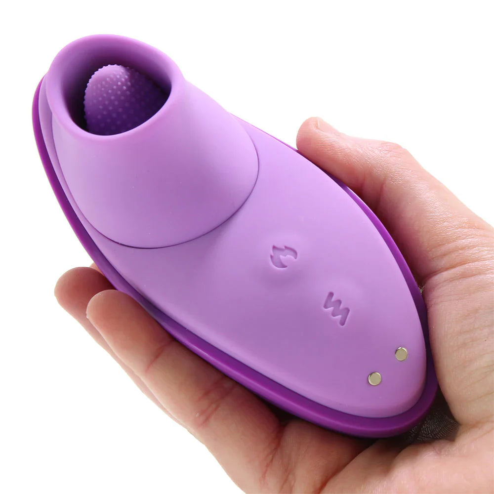 Fantasy For Her Silicone Fun Tongue Vibe – Heaven Boutique Vancouver – side view
