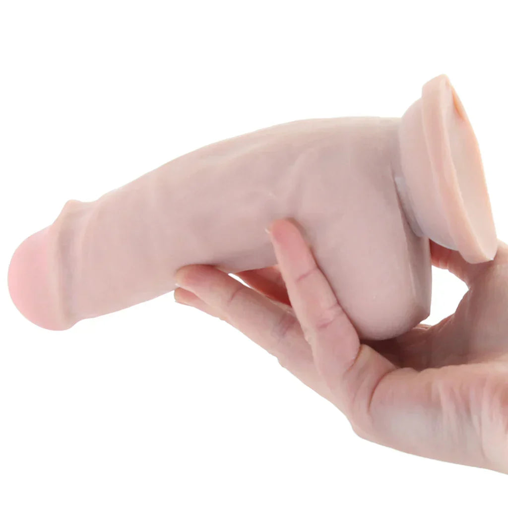 Dr. Skin Plus 7 Inch Girthy Poseable Dildo in Vanilla Vancouver – product detail