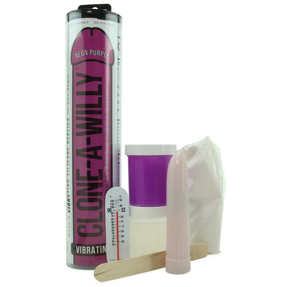 Clone-A-Willy Vibrator Kit in Neon Purple – Vancouver – packaging view