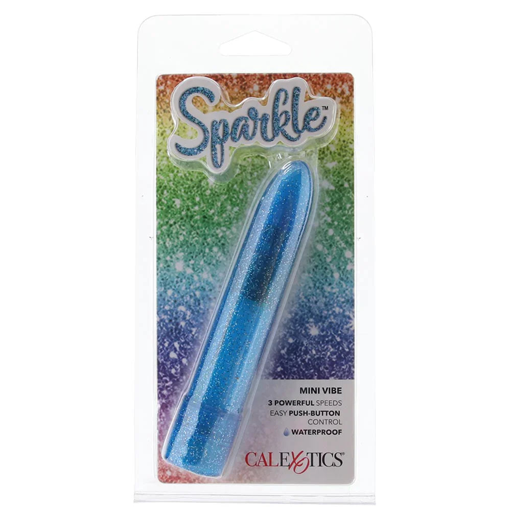 Sparkle Mini Vibe in Blue – Vancouver — discreet 1–2 hour delivery – close-up view