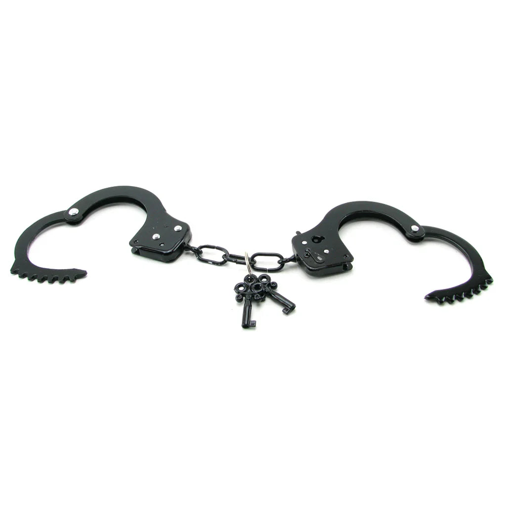 Fetish Fantasy Designer Cuffs in Black – Heaven Boutique Vancouver – side view