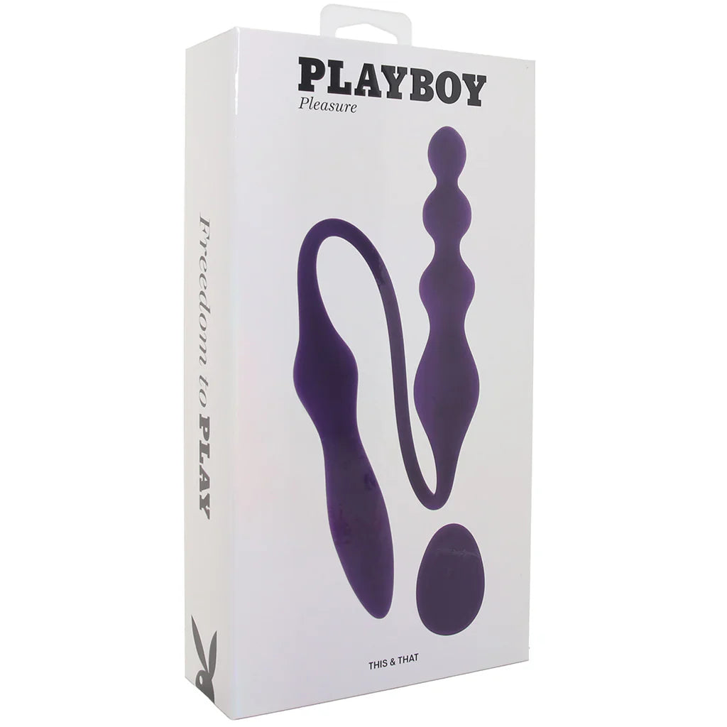 Playboy This & That Dual Ended Vibe — delivered in Vancouver in 1–2 hours | Heaven Boutique