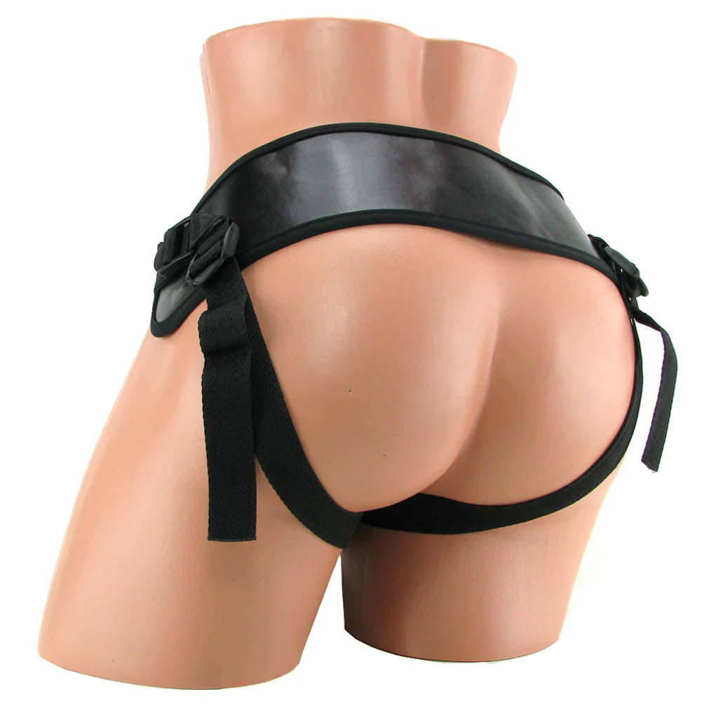 Real Skin Whoppers Vibe & Universal Harness in 7 Inches - 7 Inches – Vancouver — discreet 1–2 hour delivery – close-up view