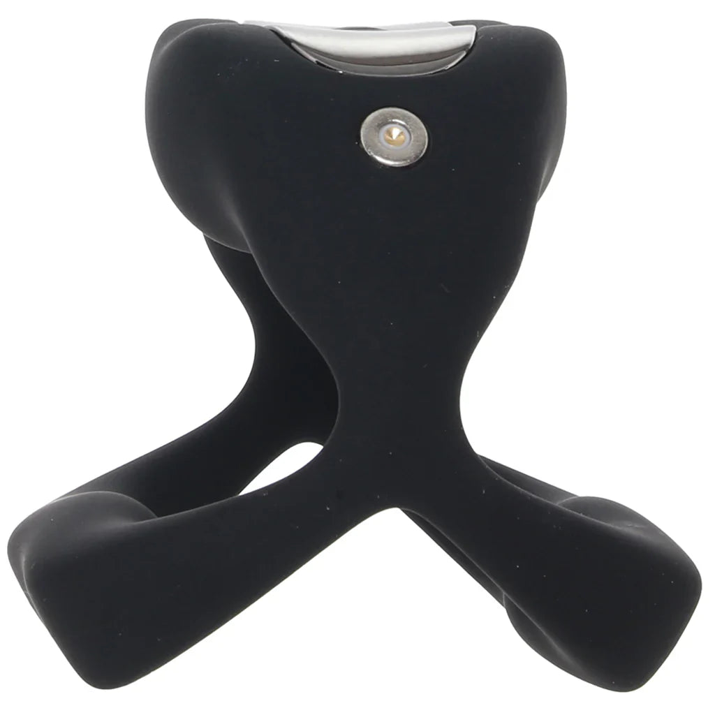 Techno Strobe Vibrating Cock Ring in Black – Vancouver — discreet 1–2 hour delivery – close-up view