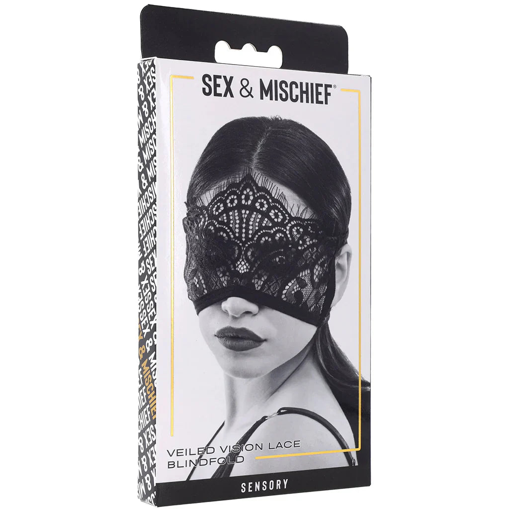 S&M Veiled Vision Lace Blindfold — delivered in Vancouver in 1–2 hours | Heaven Boutique