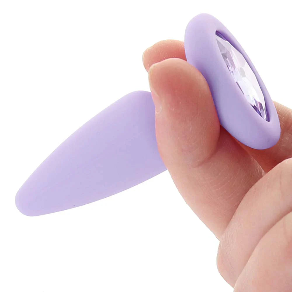 First Time Crystal Booty Anal Plug Set in Purple Vancouver – product detail