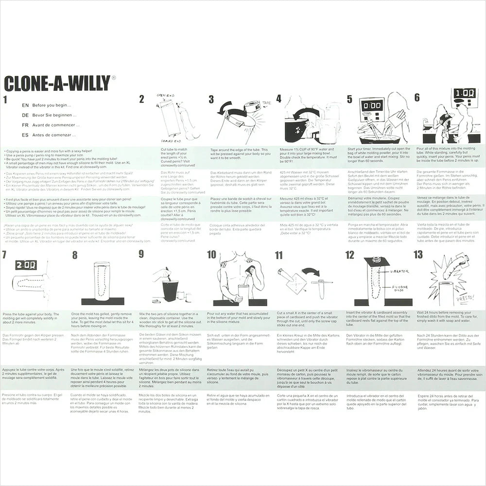 Clone-A-Willy Glow in the Dark in Blue Vancouver – product detail