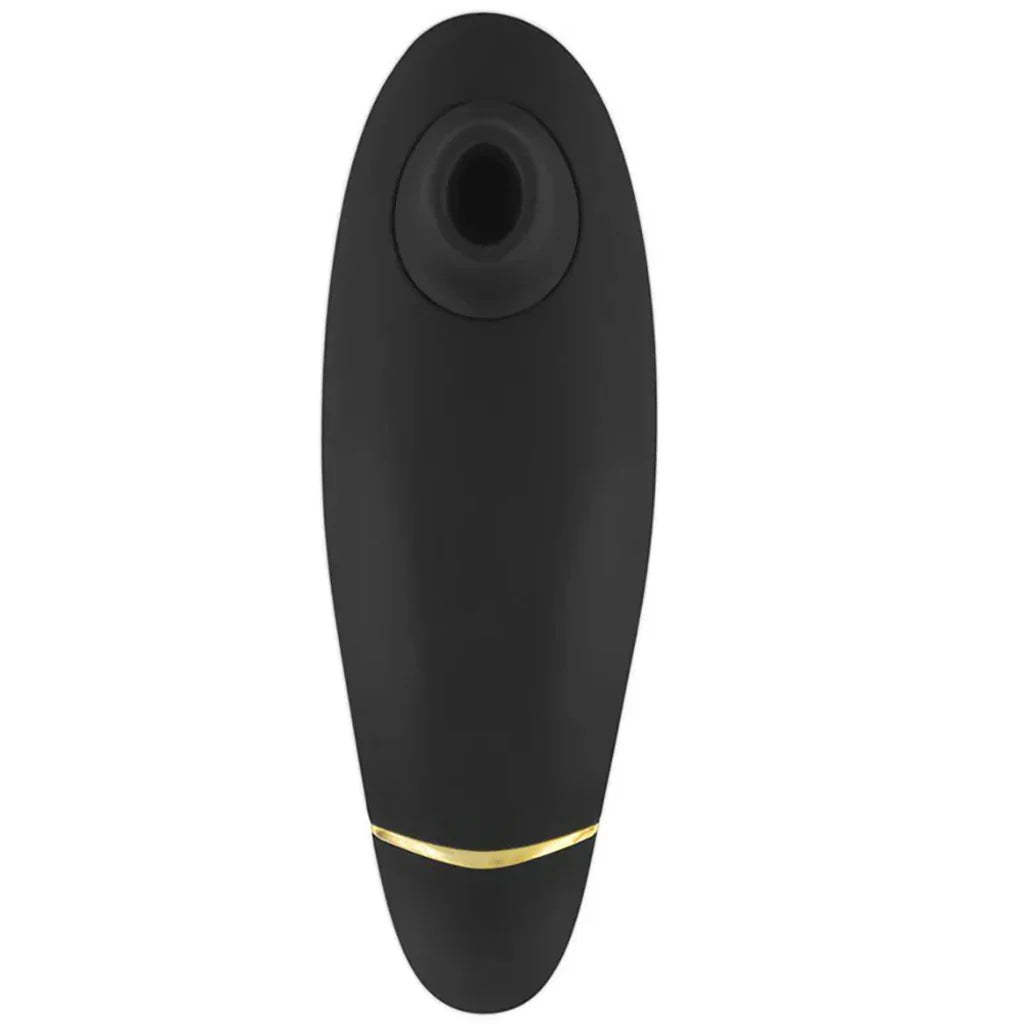 Womanizer Premium 2 Pleasure Air Stimulator in Black – Vancouver adult shop – in use view