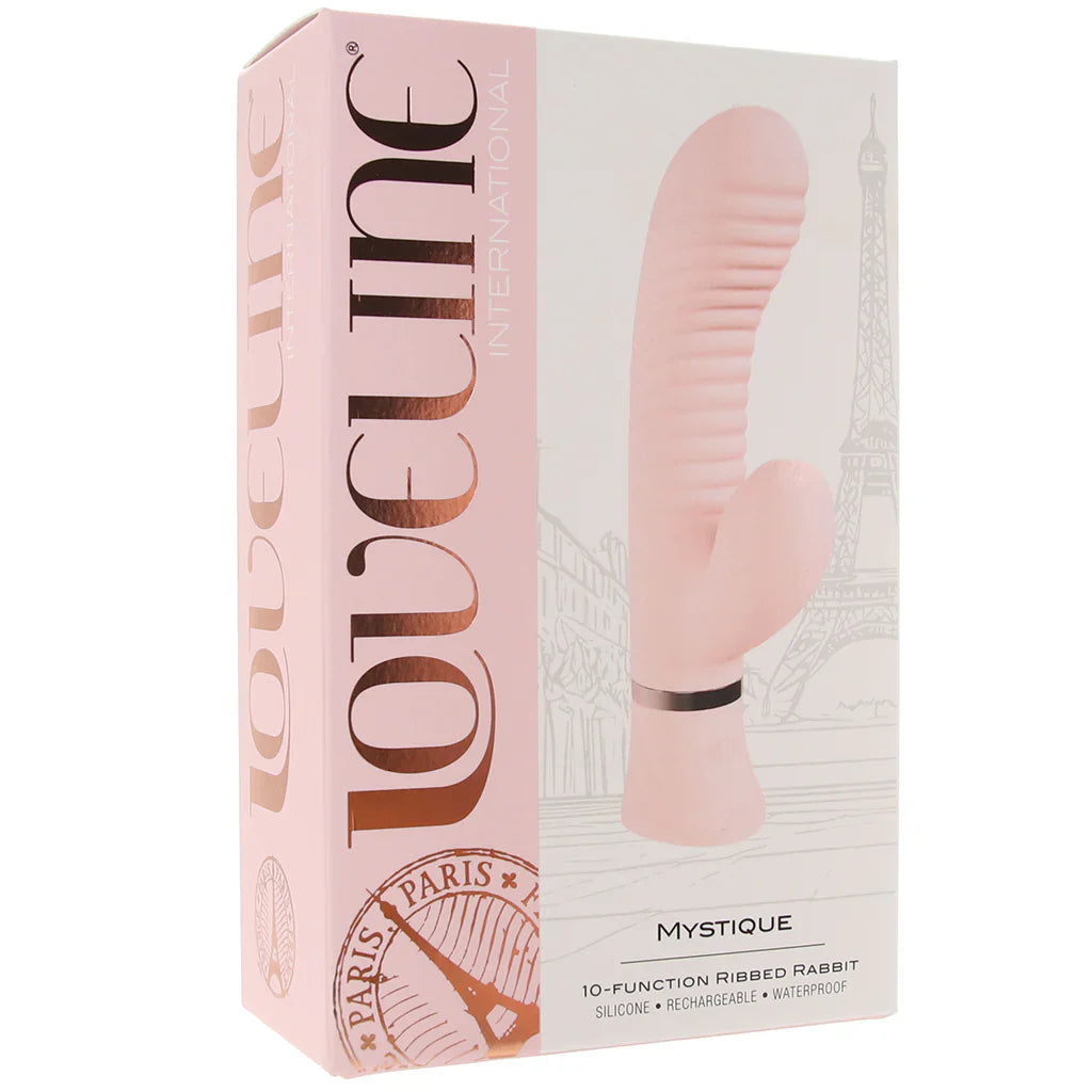 Loveline Mystique Ribbed Mini Rabbit Vibe — delivered in Vancouver in 1–2 hours | Heaven Boutique