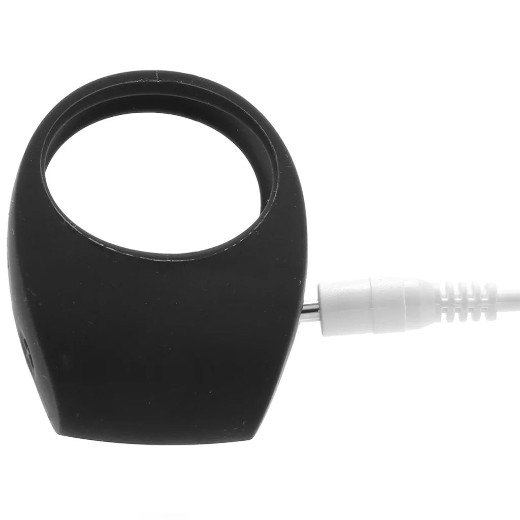 TOR 2 Vibrating Couples Ring in Black – Heaven Boutique Vancouver – side view