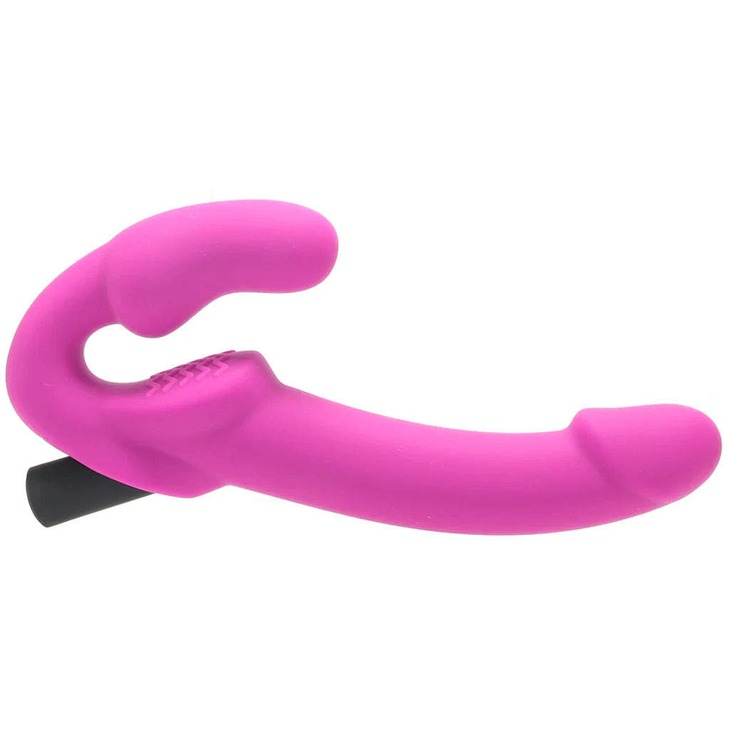 Temptasia Estella Vibrating Strapless Dildo – Heaven Boutique Vancouver – side view